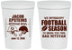 Personalized Bar Mitzvah 16 oz Stadium Cups - 13th Birthday Football | 110003