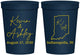 Personalized Wedding 16 oz Stadium Cups - Indiana | 113