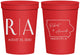 Personalized Wedding 16 oz Stadium Cups - Iowa | 114