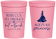 Personalized Bat Mitzvah 16 oz Stadium Cups - 12th Birthday Princess | 120003