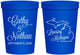 Personalized Wedding 16 oz Stadium Cups - Michigan | 121