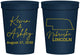 Personalized Wedding 16 oz Stadium Cups - Nebraska | 126