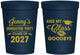 Personalized Graduation 16 oz Stadium Cups - Class Of 2027 Kiss Class Goodbye | 130028