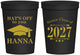 Personalized Graduation 16 oz Stadium Cups - Class Of 2027 Hats Off | 130049