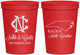 Personalized Wedding 16 oz Stadium Cups - North Carolina | 132