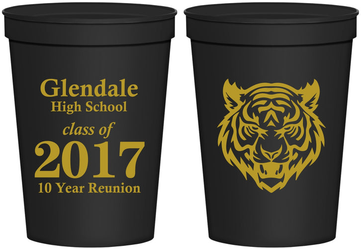 Personalized Class Reunion 16 oz Stadium Cups - Class Of 2017 10 Year | 140000
