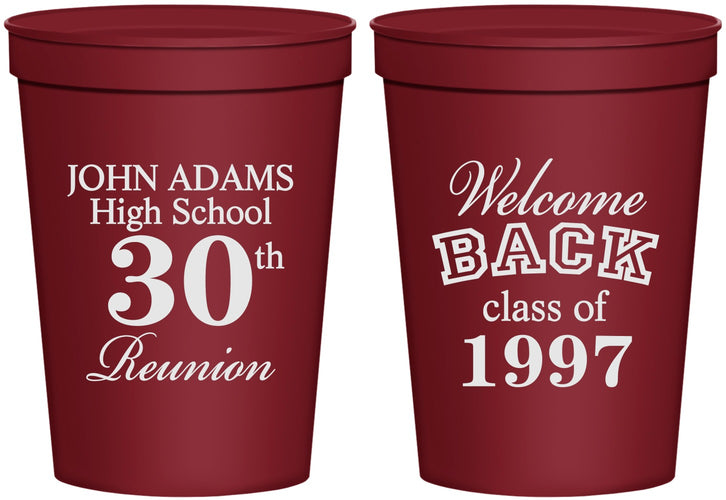 Personalized Class Reunion 16 oz Stadium Cups - Class Of 1997 30 Year | 140007
