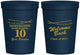 Personalized Class Reunion 16 oz Stadium Cups - Class Of 2017 10 Year | 140010