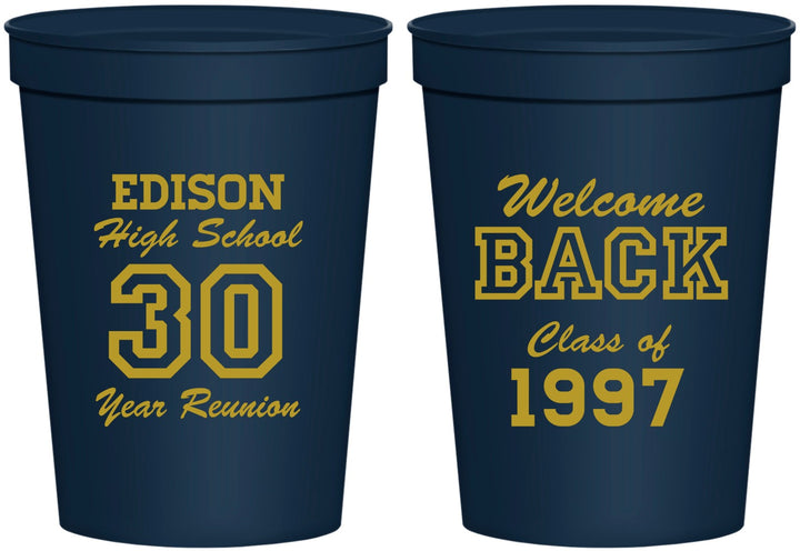 Personalized Class Reunion 16 oz Stadium Cups - Class Of 1997 30 Year | 140022