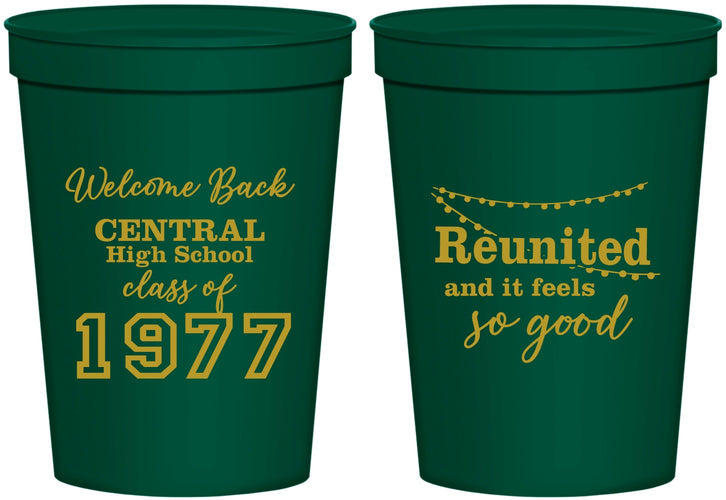 Personalized Class Reunion 16 oz Stadium Cups - Class Of 1977 50 Year | 140029