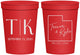 Personalized Wedding 16 oz Stadium Cups - Utah | 143