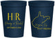Personalized Wedding 16 oz Stadium Cups - West Virginia | 147