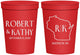 Personalized Wedding 16 oz Stadium Cups - Wisconsin | 148