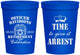 Personalized Retirement 16 oz Stadium Cups - Police Officer | 150014
