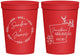 Personalized Wedding 16 oz Stadium Cups - Arkansas | 153
