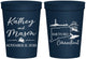 Personalized Wedding 16 oz Stadium Cups - Connecticut | 156
