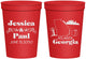 Personalized Wedding 16 oz Stadium Cups - Georgia | 159