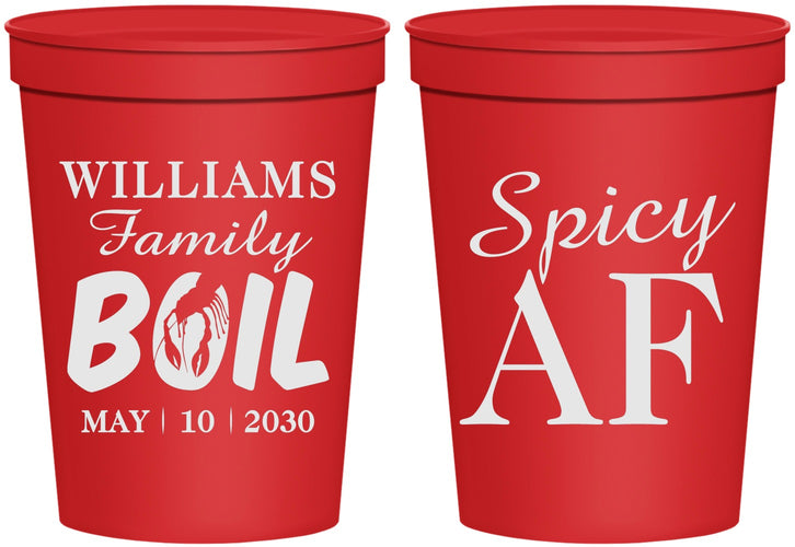Personalized Family Reunion 16 oz Stadium Cups - Crawfish Boil | 160009