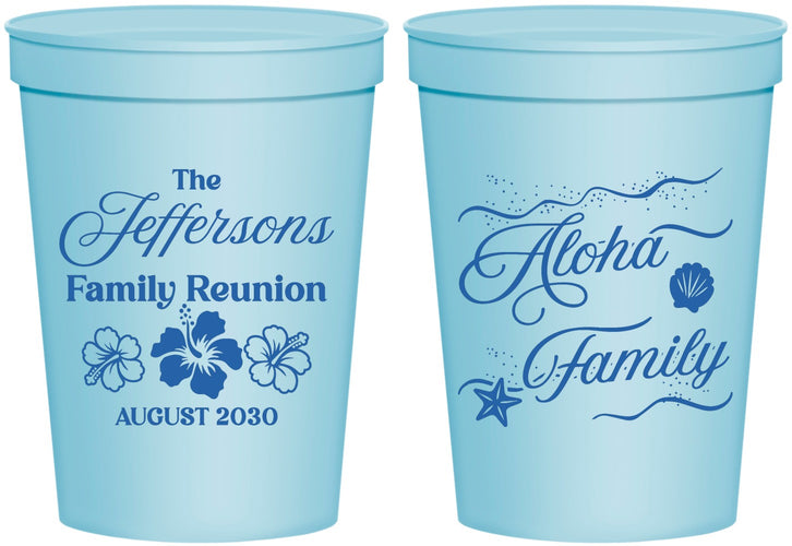 Personalized Family Reunion 16 oz Stadium Cups - Hawaii | 160032