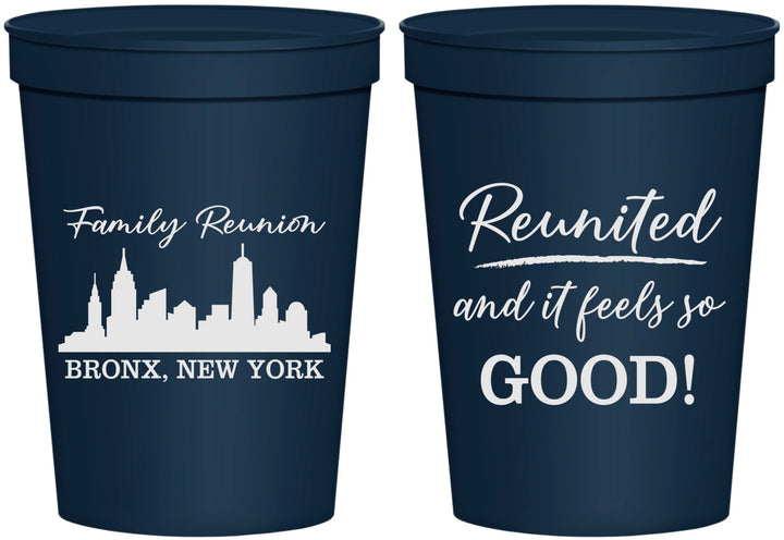Personalized Family Reunion 16 oz Stadium Cups - New York | 160039