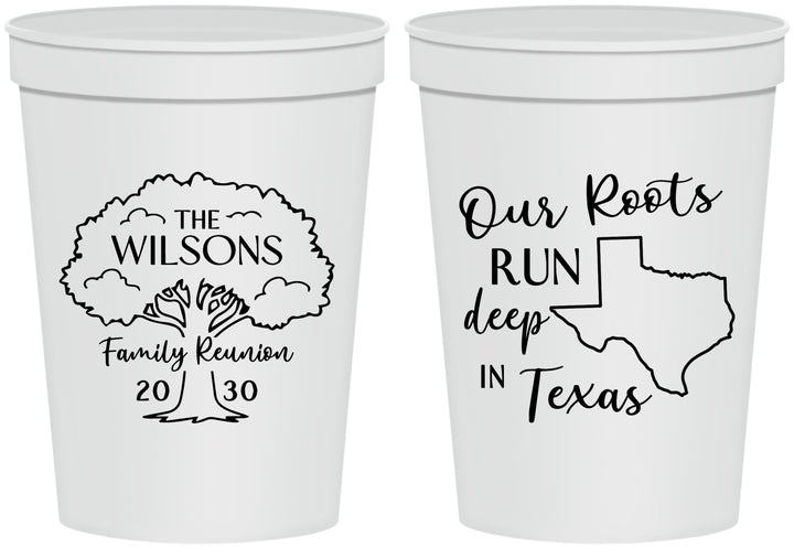 Personalized Family Reunion 16 oz Stadium Cups - Texas | 160055