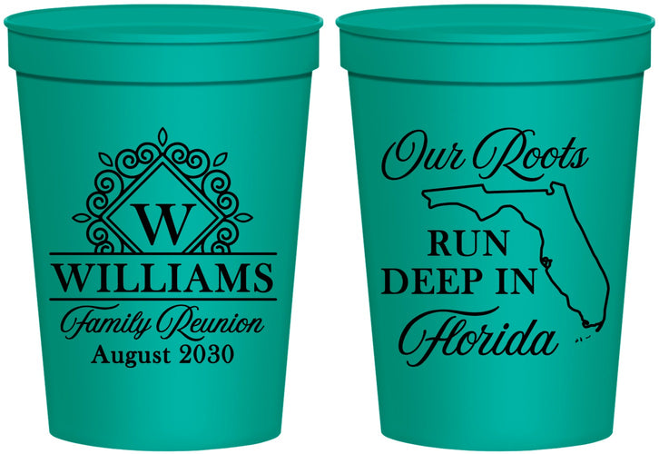 Personalized Family Reunion 16 oz Stadium Cups - Florida | 160057
