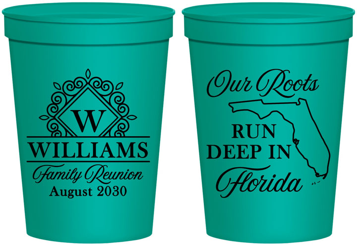 Personalized Family Reunion 16 oz Stadium Cups - Florida | 160057