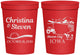 Personalized Wedding 16 oz Stadium Cups - Iowa | 164