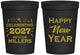 Personalized New Years 16 oz Stadium Cups - 2027 Nye Confetti | 170028