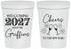 Personalized New Years 16 oz Stadium Cups - 2027 Cheers | 170029