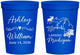 Personalized Wedding 16 oz Stadium Cups - Michigan | 171