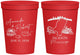 Personalized Wedding 16 oz Stadium Cups - Mississippi | 173