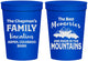 Personalized Family Vacation 16 oz Stadium Cups - Mountains | 180021