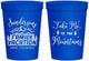 Personalized Family Vacation 16 oz Stadium Cups - Ski Trip Peaks | 180023