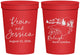 Personalized Wedding 16 oz Stadium Cups - North Carolina | 182
