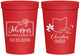 Personalized Wedding 16 oz Stadium Cups - Ohio | 184