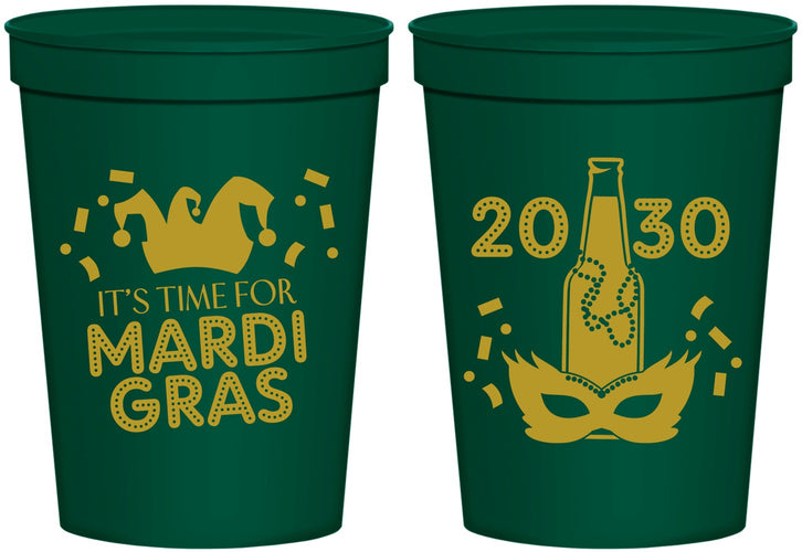 Personalized Mardi Gras 16 oz Stadium Cups - New Orleans | 190003