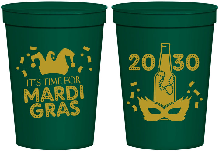 Personalized Mardi Gras 16 oz Stadium Cups - New Orleans | 190003