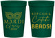 Personalized Mardi Gras 16 oz Stadium Cups - Beads Nola | 190007