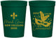 Personalized Mardi Gras 16 oz Stadium Cups - Fleur De Lis Carnaval | 190011