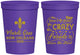 Personalized Mardi Gras 16 oz Stadium Cups - Fleur De Lis | 190013