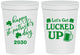 Personalized St Patricks Day 16 oz Stadium Cups - Lucked Up | 200007