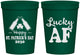 Personalized St Patricks Day 16 oz Stadium Cups - Lucky Af | 200017