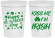 Personalized St Patricks Day 16 oz Stadium Cups - Kiss Me I Am Irish | 200018