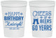 Personalized Birthday 16 oz Stadium Cups - 60th | 20006