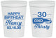 Personalized Birthday 16 oz Stadium Cups - 30 And Thirsty | 20014
