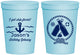 Personalized Birthday 16 oz Stadium Cups - Ship Faced Nautical | 20024
