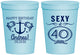 Personalized Birthday 16 oz Stadium Cups - Sexy At 40 | 20027