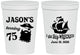 Personalized Birthday 16 oz Stadium Cups - 75th Shipwrecked | 20029