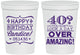 Personalized Birthday 16 oz Stadium Cups - 40th | 20044